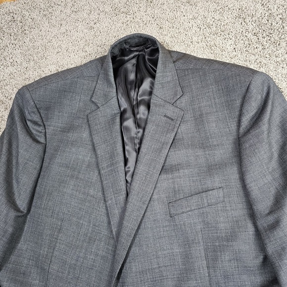 Ralph Lauren Blazer 100% Wool Sport Coat Suit Jacket Size 52R Charcoal Gray - Picture 2 of 9